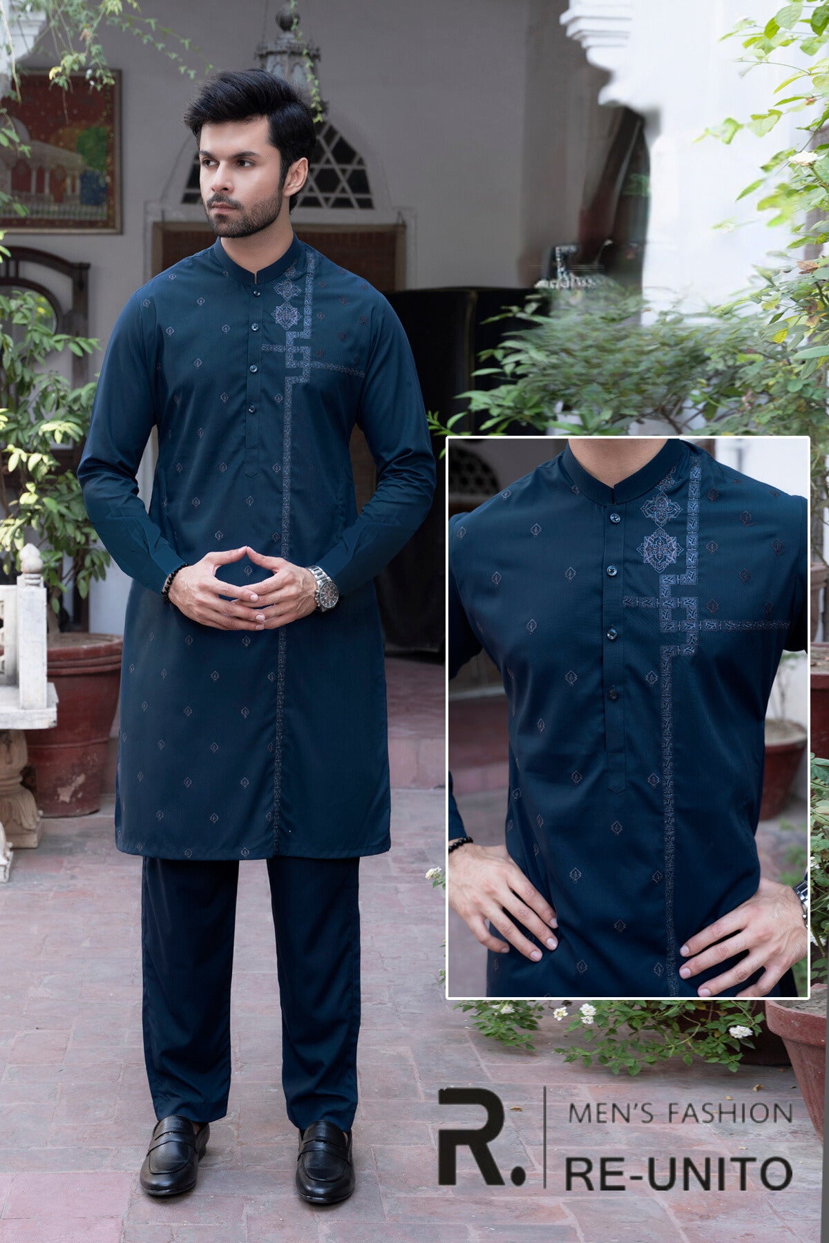 Men Winter Blue Color Shalwar kameez My Store — free download