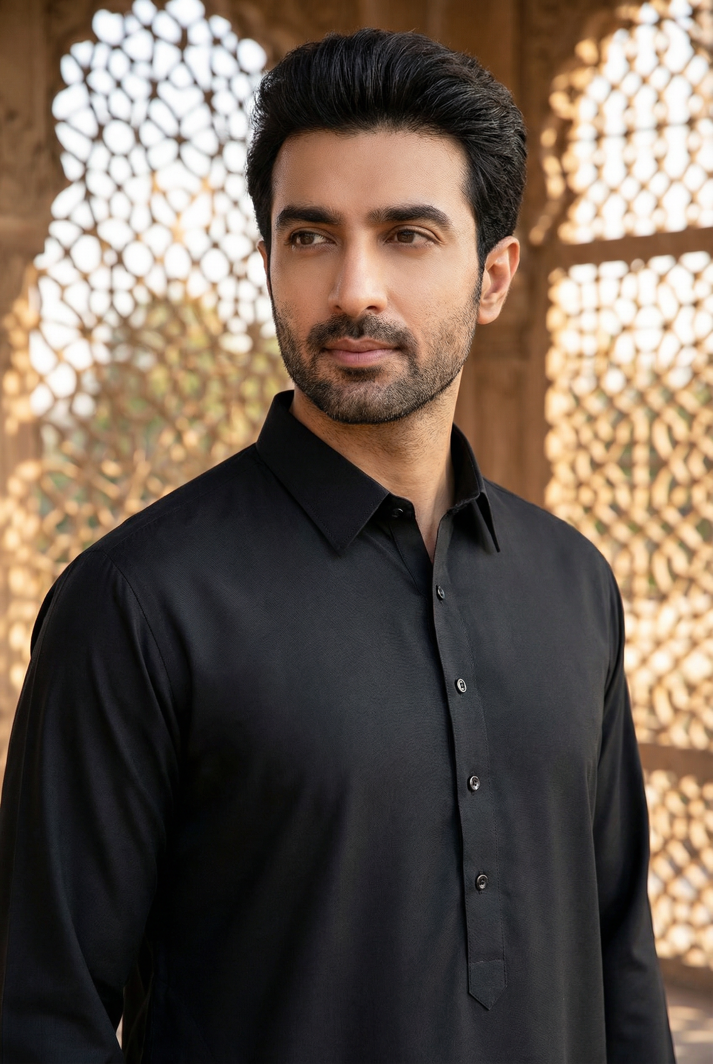 Men Black kameez Shalwar