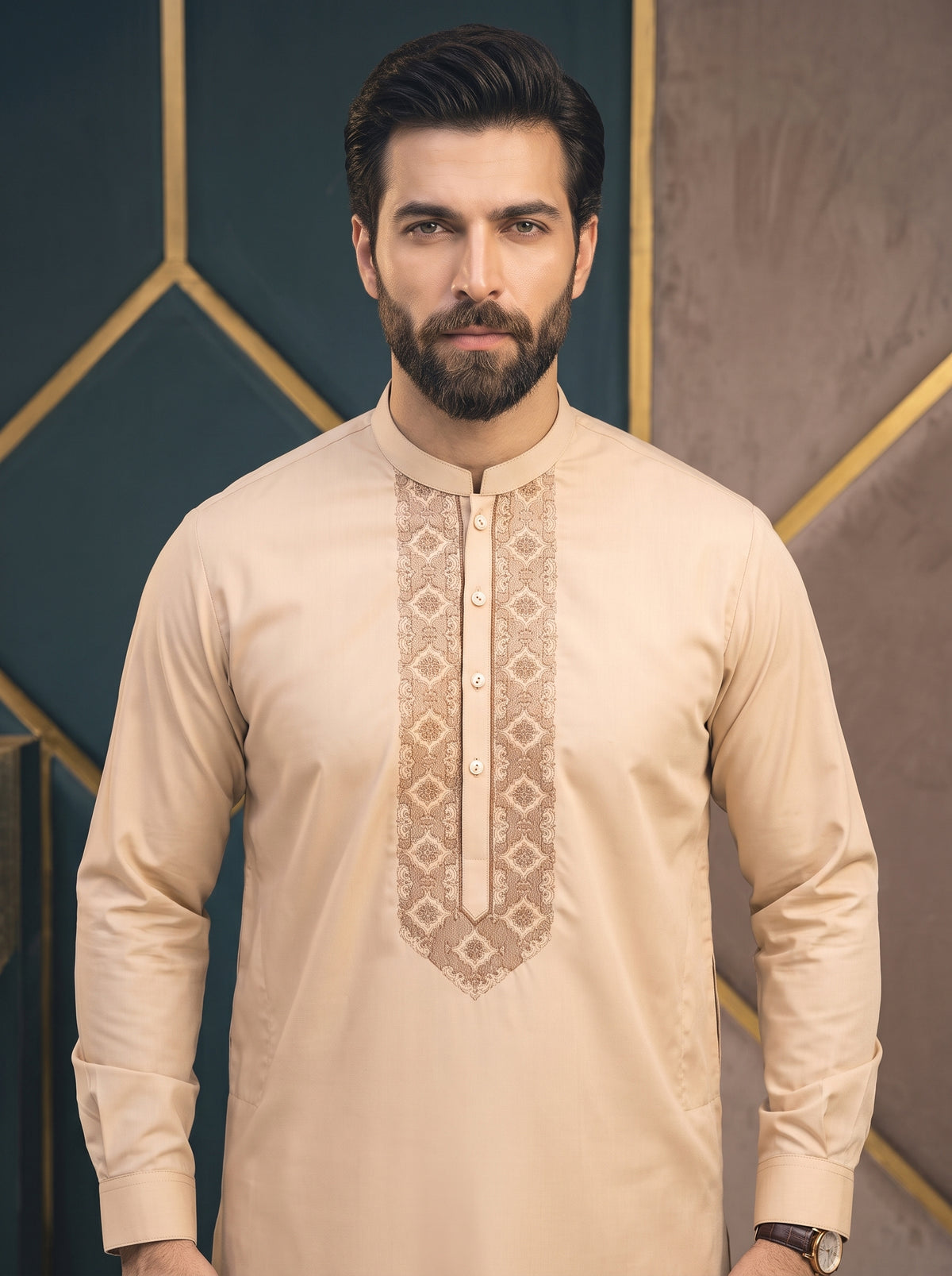 Men Unstitched Skin Kameez Shalwar