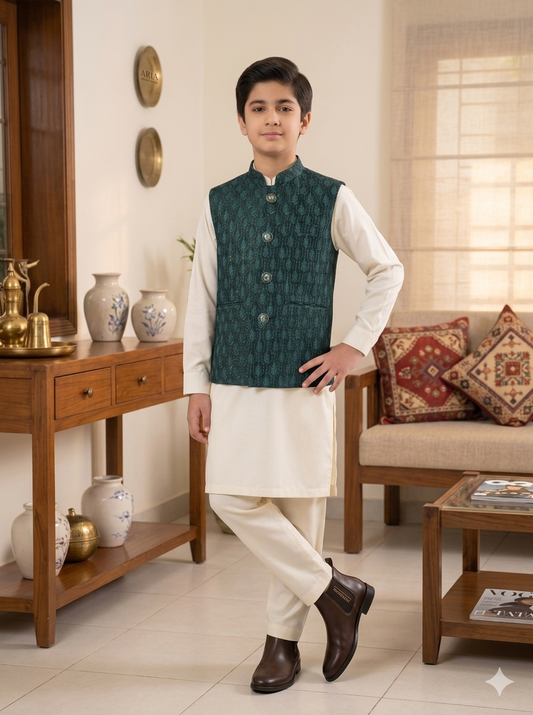 Boys Fancy Waistcoat