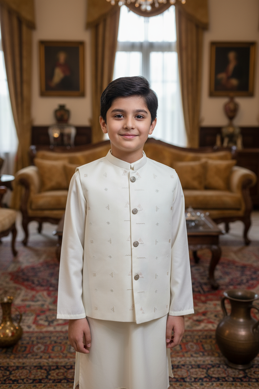 Boys Kameez Pajama with Waistcoat