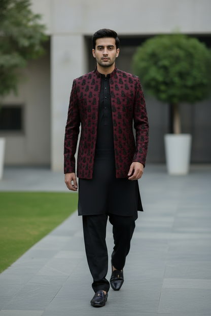 FANCY MENS OPEN COAT