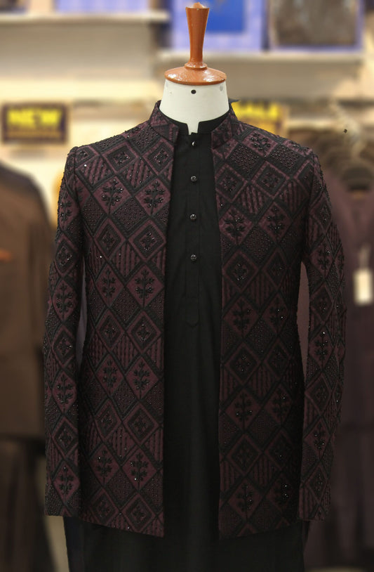 mehroon prince coat