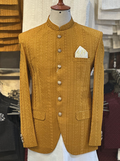 Elegant Mustard Prince Coat