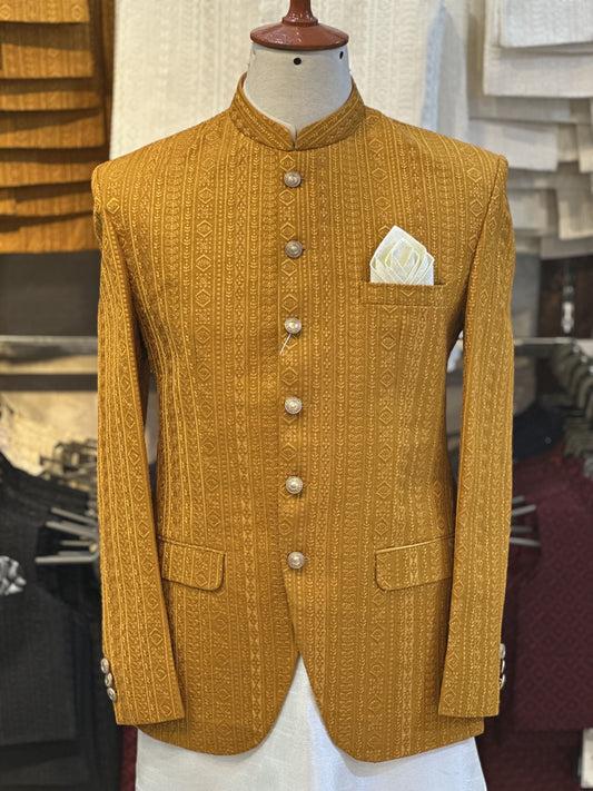 Elegant Mustard Prince Coat