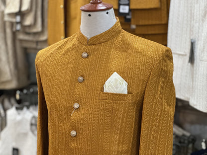 Elegant Mustard Prince Coat
