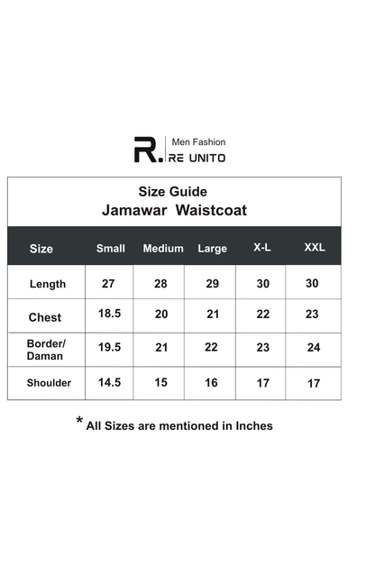 Jamawr WC Size chart 1