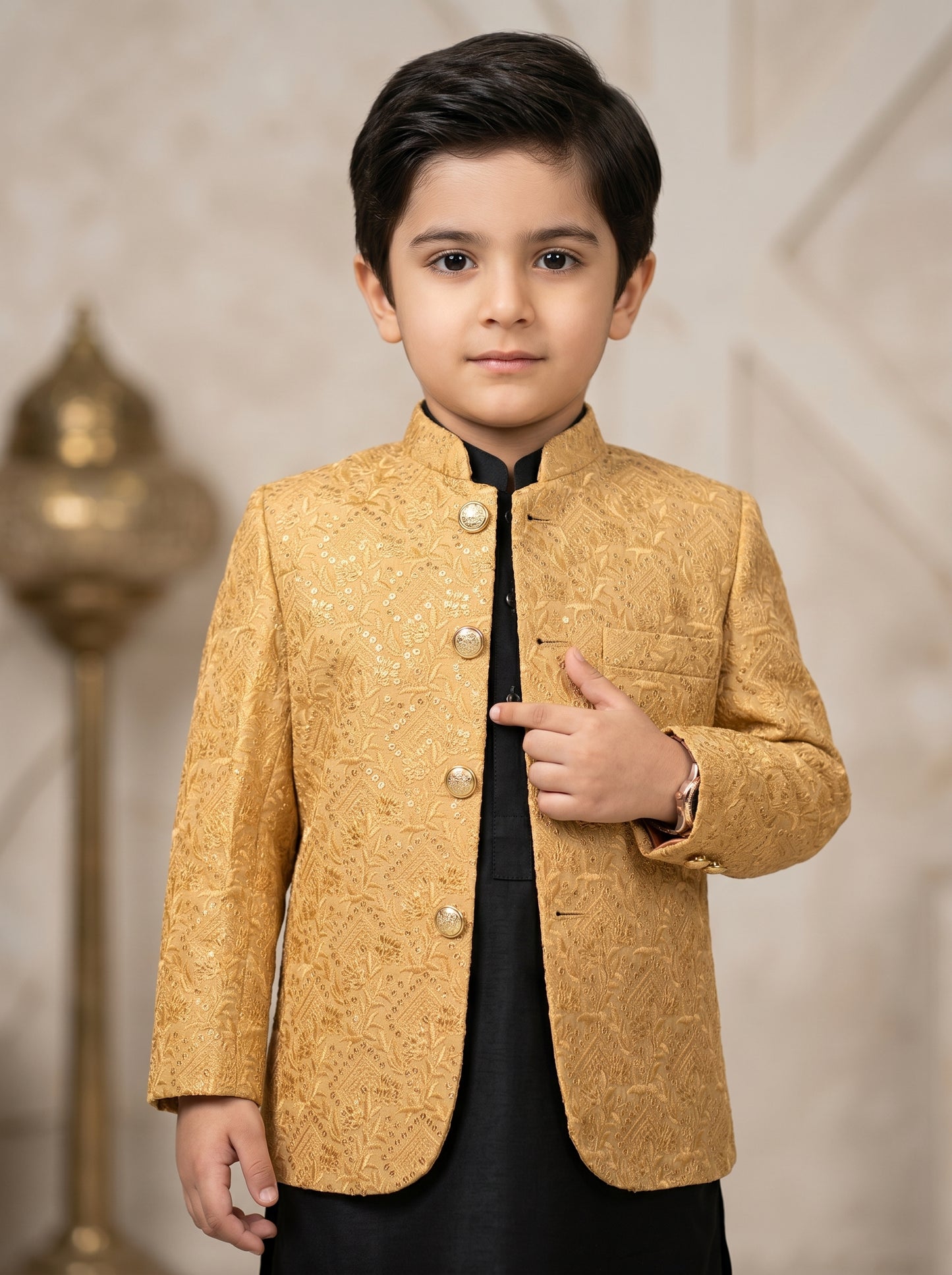 Kids Premium Golden Prince Coat