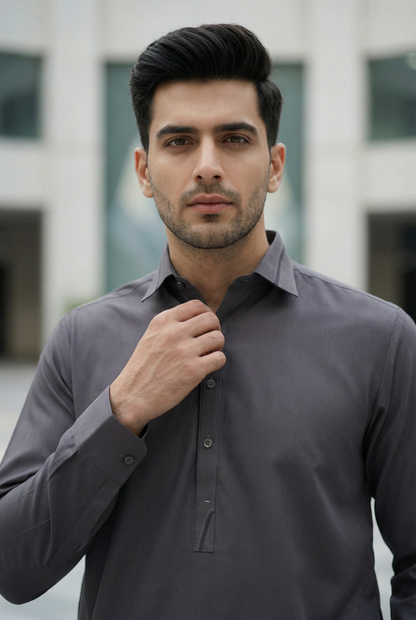 Men Purple kameez Shalwar