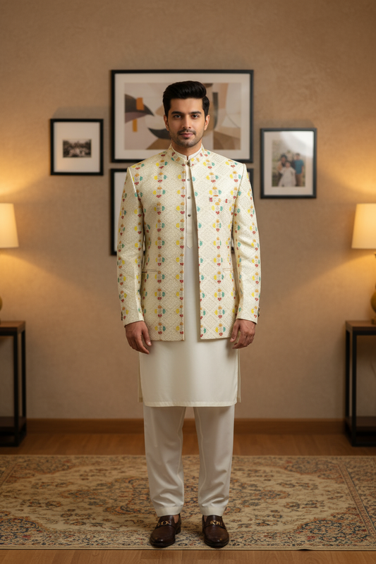 Men Stylish Open Prince Coat