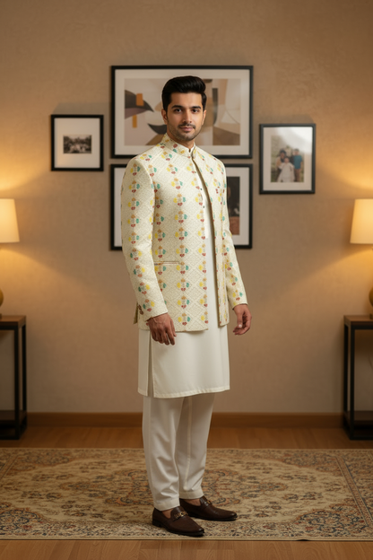 Men Stylish Open Prince Coat