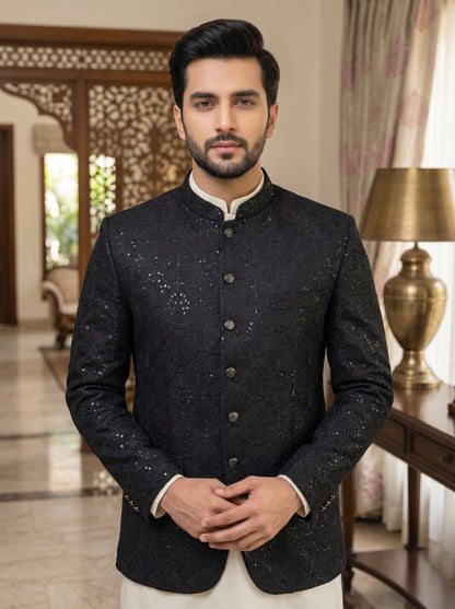 Premium Black Prince Coat