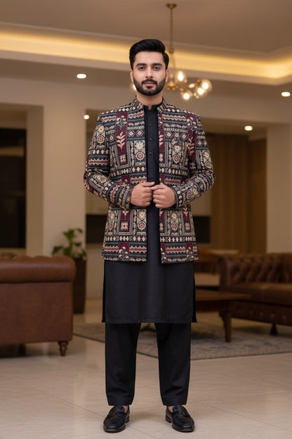 Premium Stylish Open Prince Coat