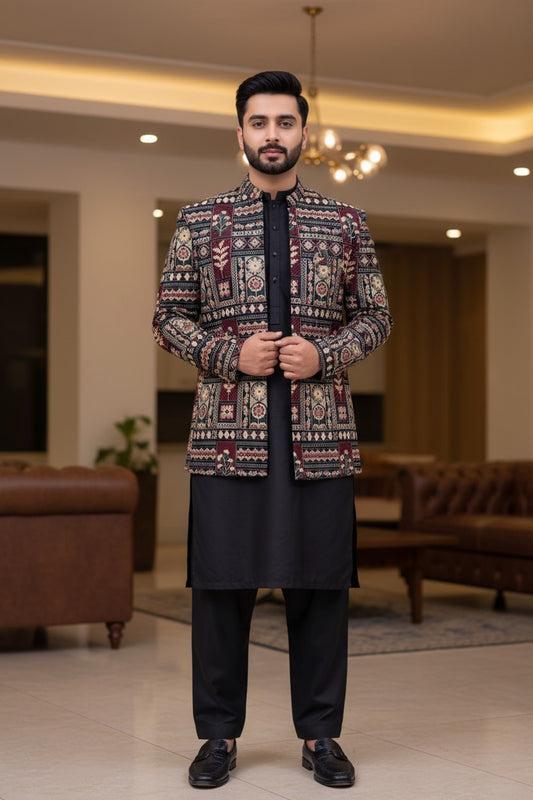 Premium Stylish Open Prince Coat