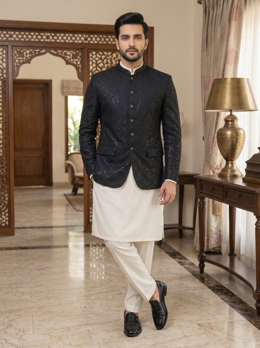 Premium Black Prince Coat