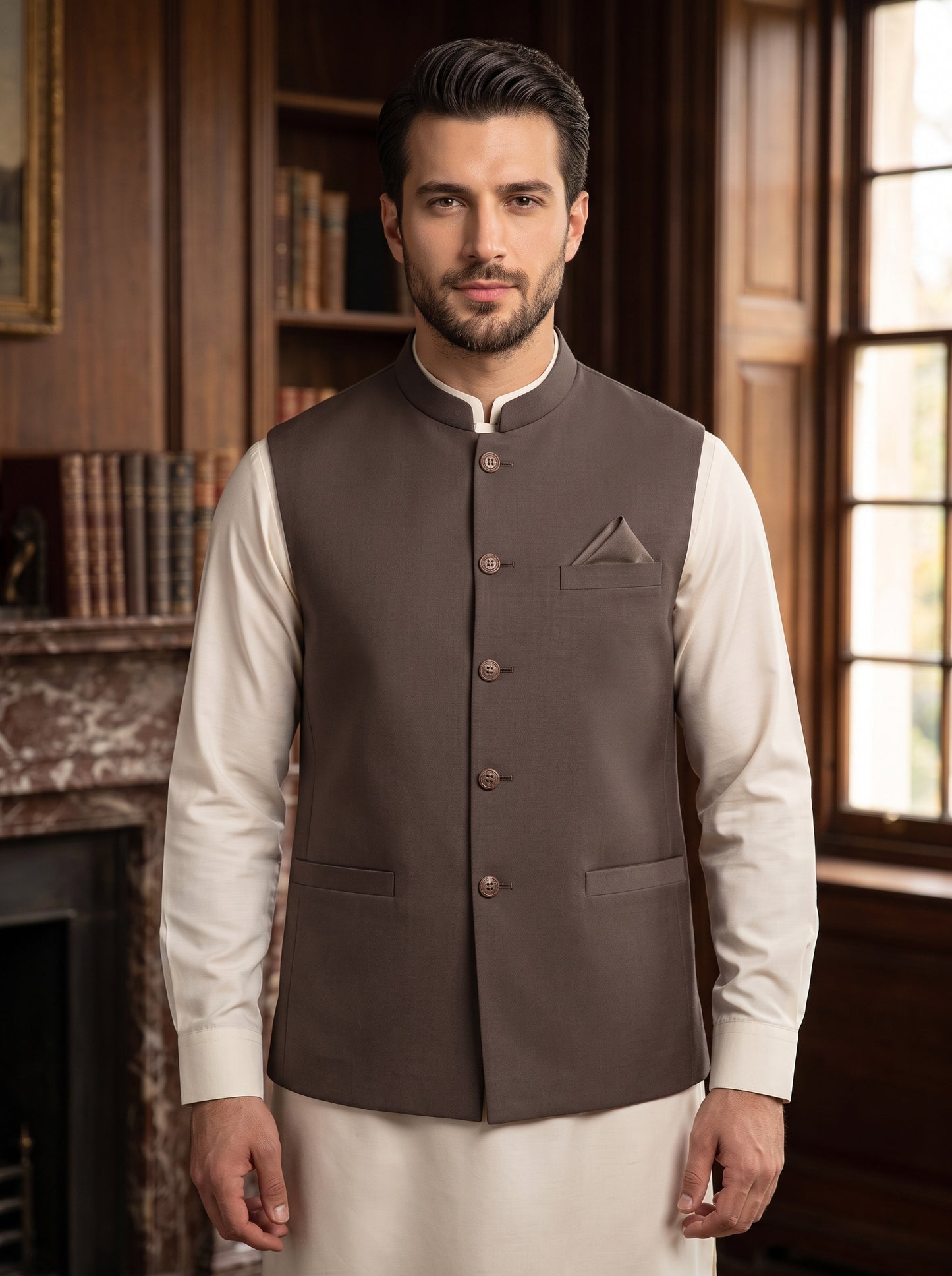 Formal Brown Waistcoat