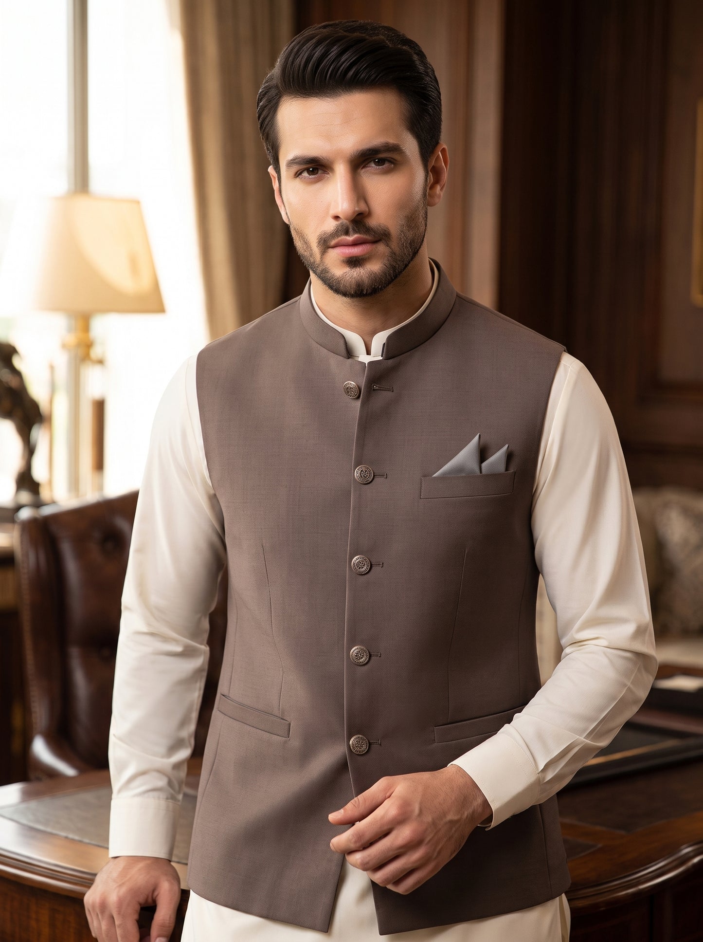 Formal Brown Waistcoat