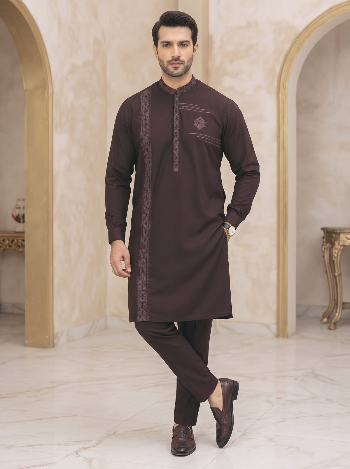 Men Unstitch Kameez Shalwar