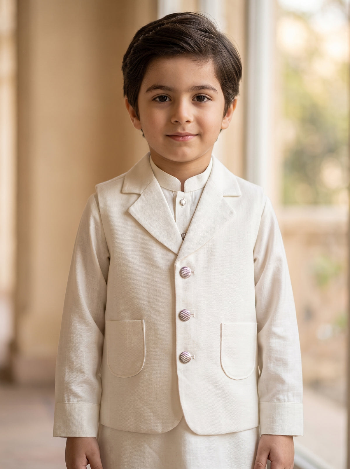 Kids 3 Piece Off White