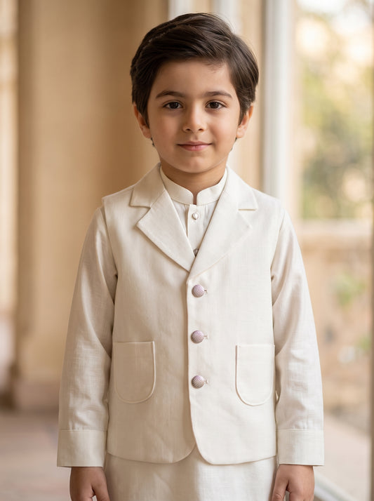 Kids 3 Piece Off White
