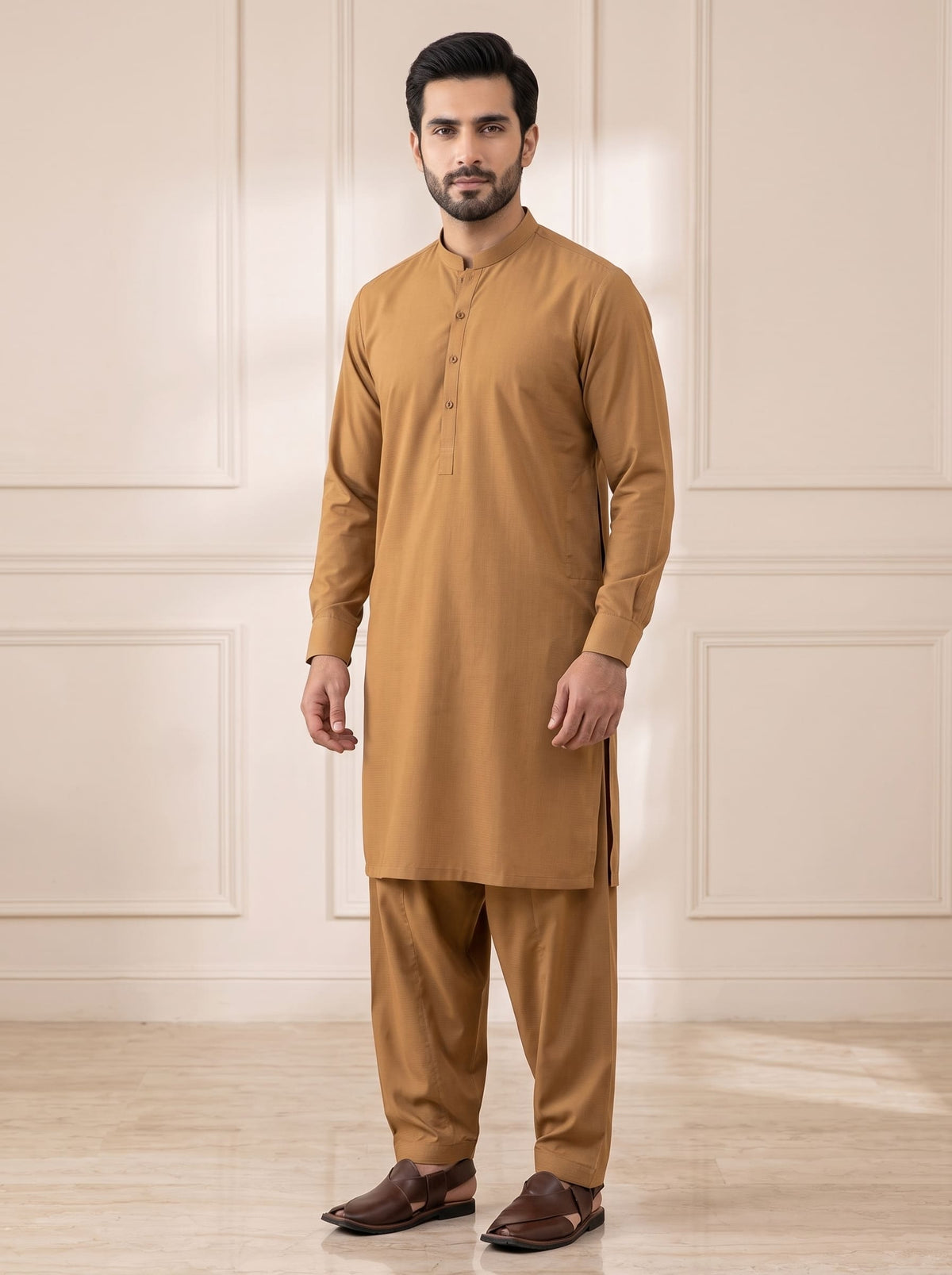 Men Unstitch Cotton Kameez Shalwar