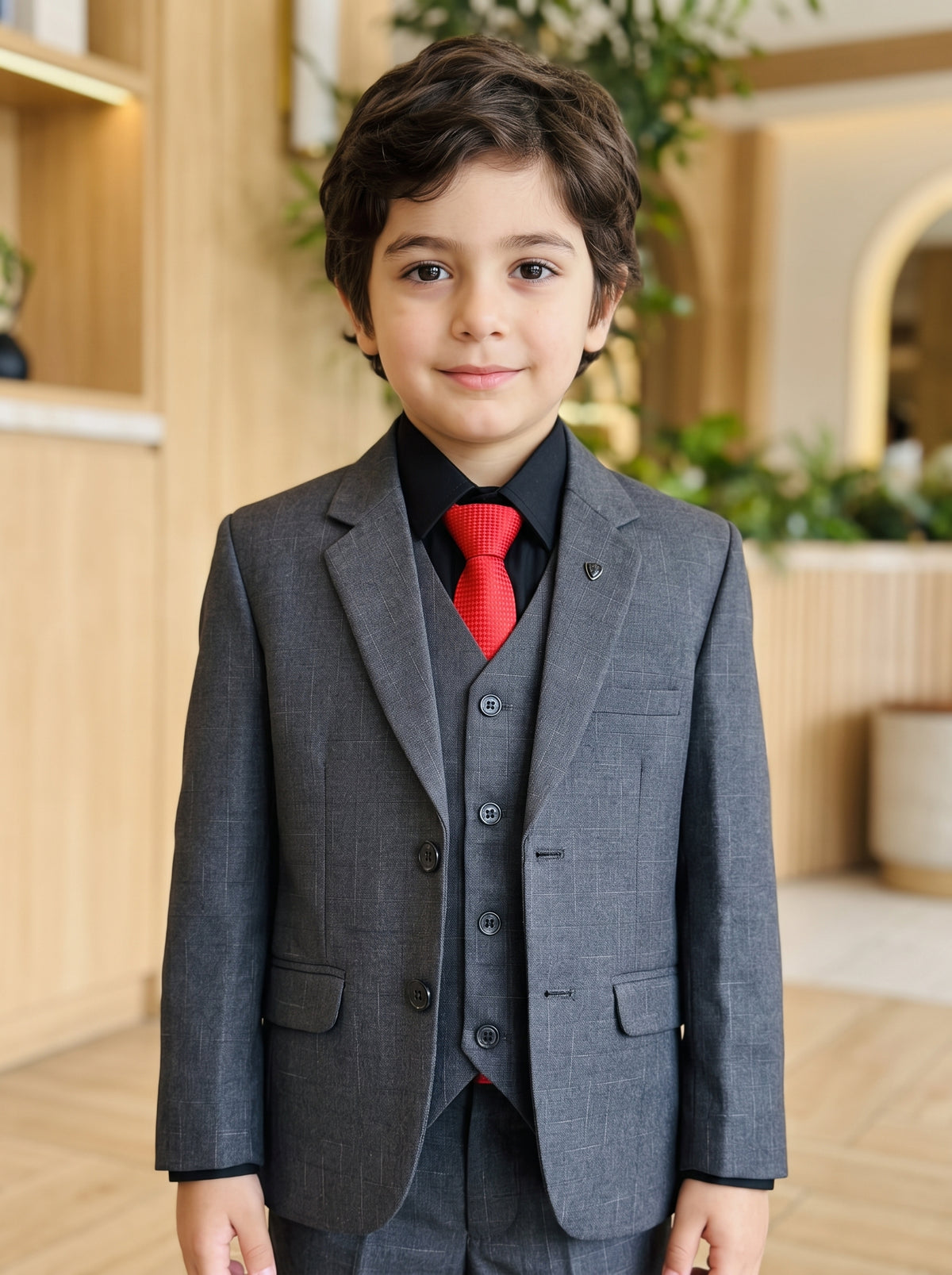 Kids 3 Piece Suit Grey