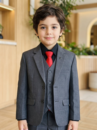 Kids 3 Piece Suit Grey
