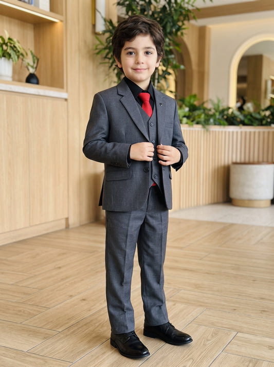 Kids 3 Piece Suit Grey