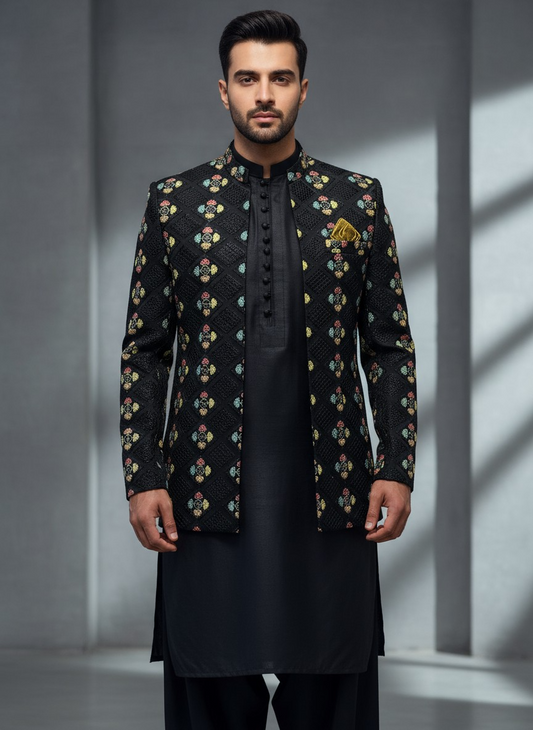 FANCY MENS OPEN COAT