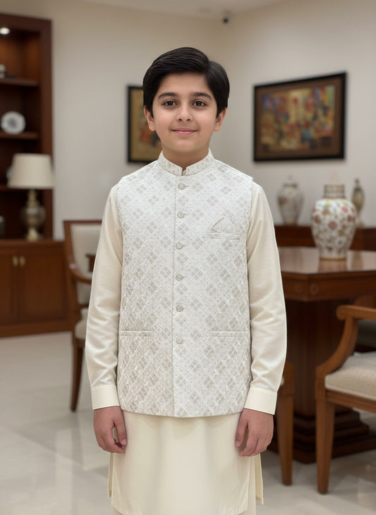 Boys Stylish Masoori Waistcoat