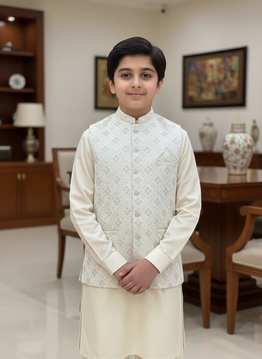 Boys Stylish Masoori Waistcoat