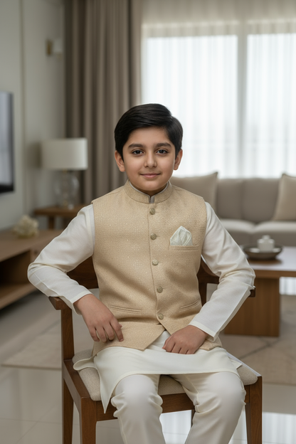 Boys Golden Waistcoat