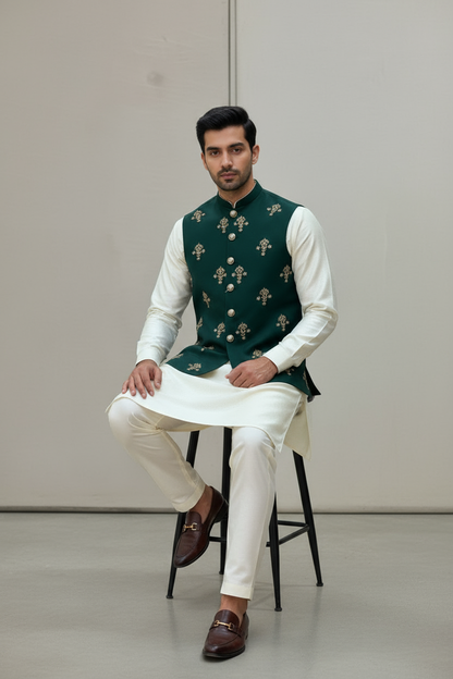 Men Fancy Hand Work Waistcoat