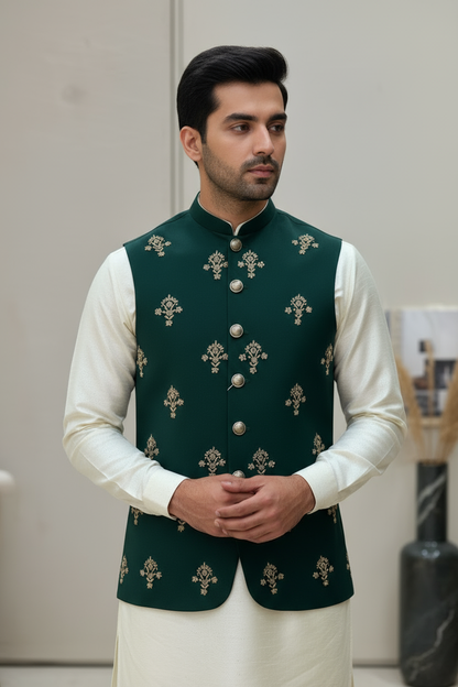 Men Fancy Hand Work Waistcoat