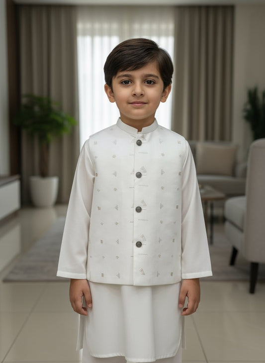 Kids Kameez Pajama with Waistcoat