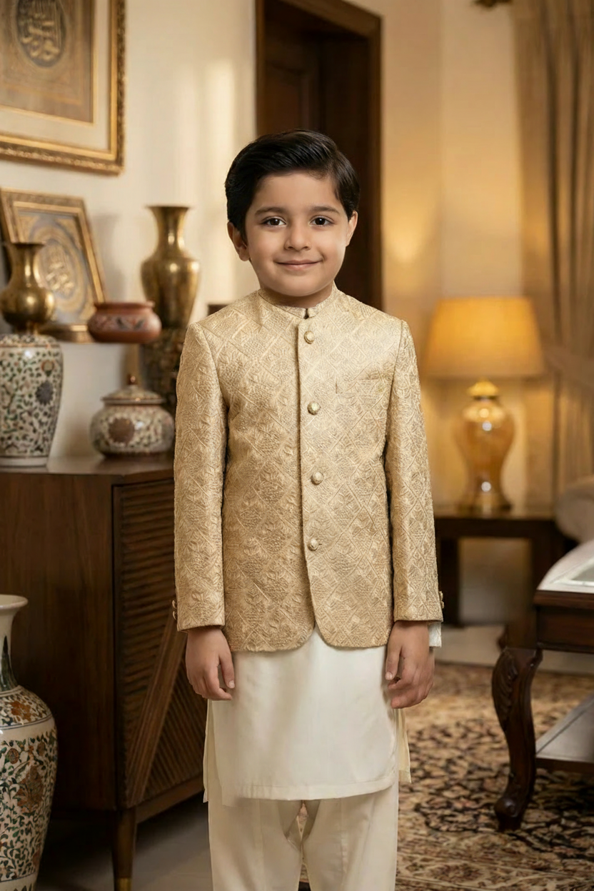 Kids Skin Color Prince Coat