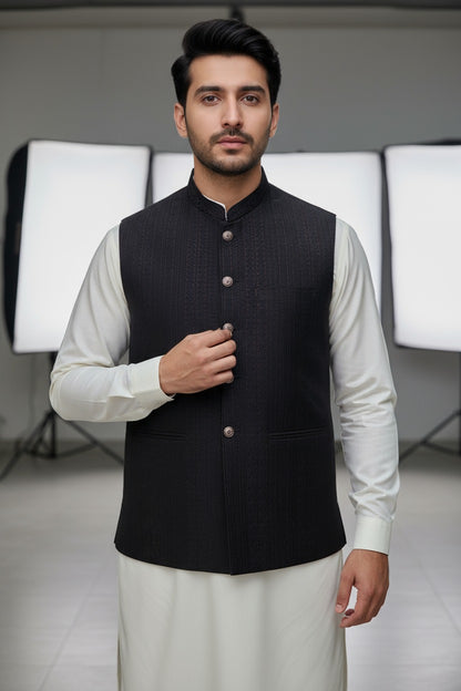 Men Mahroon Waistcoat