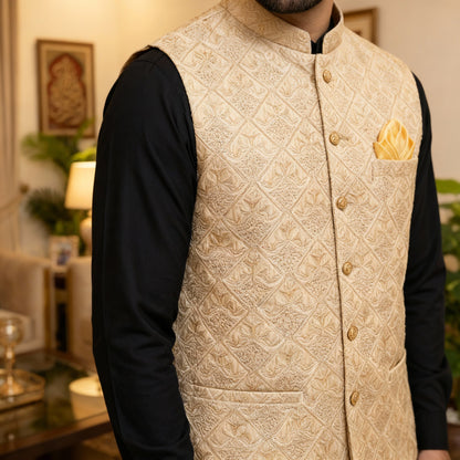 Men Stylish Masoori Waistcoat