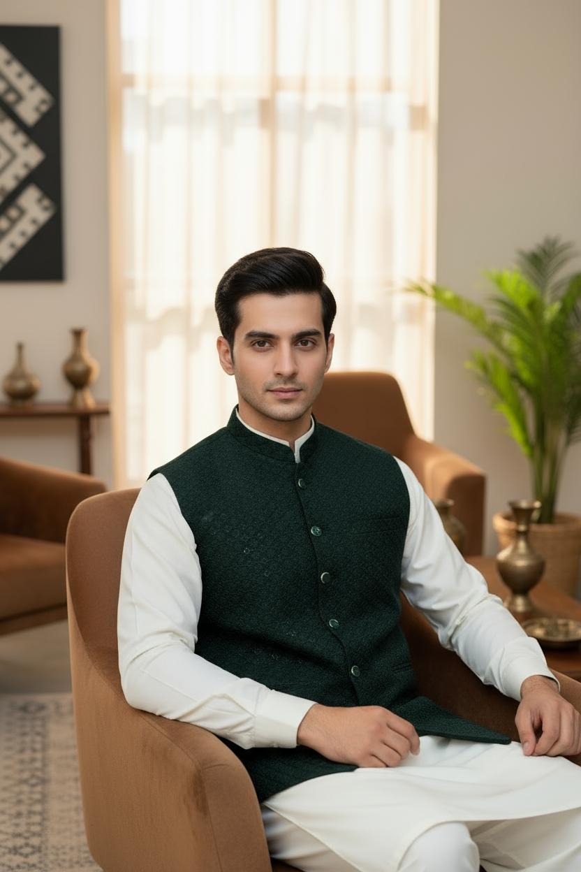 Men Stylish Mongia Waistcoat