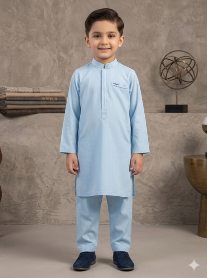 Kids Premium S Blue Kameez Pajama