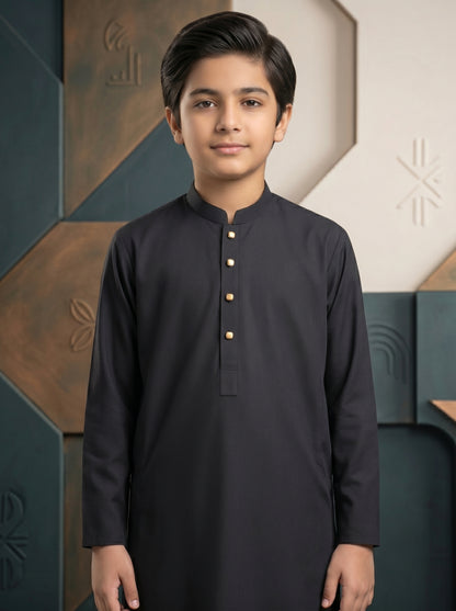 Boys Black Kameez Pajama