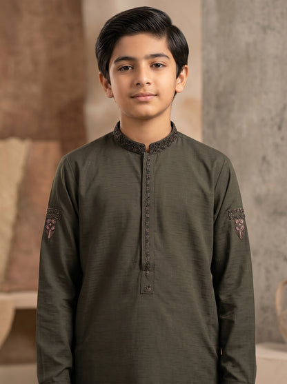Boys Mehndi Kameez Pajama