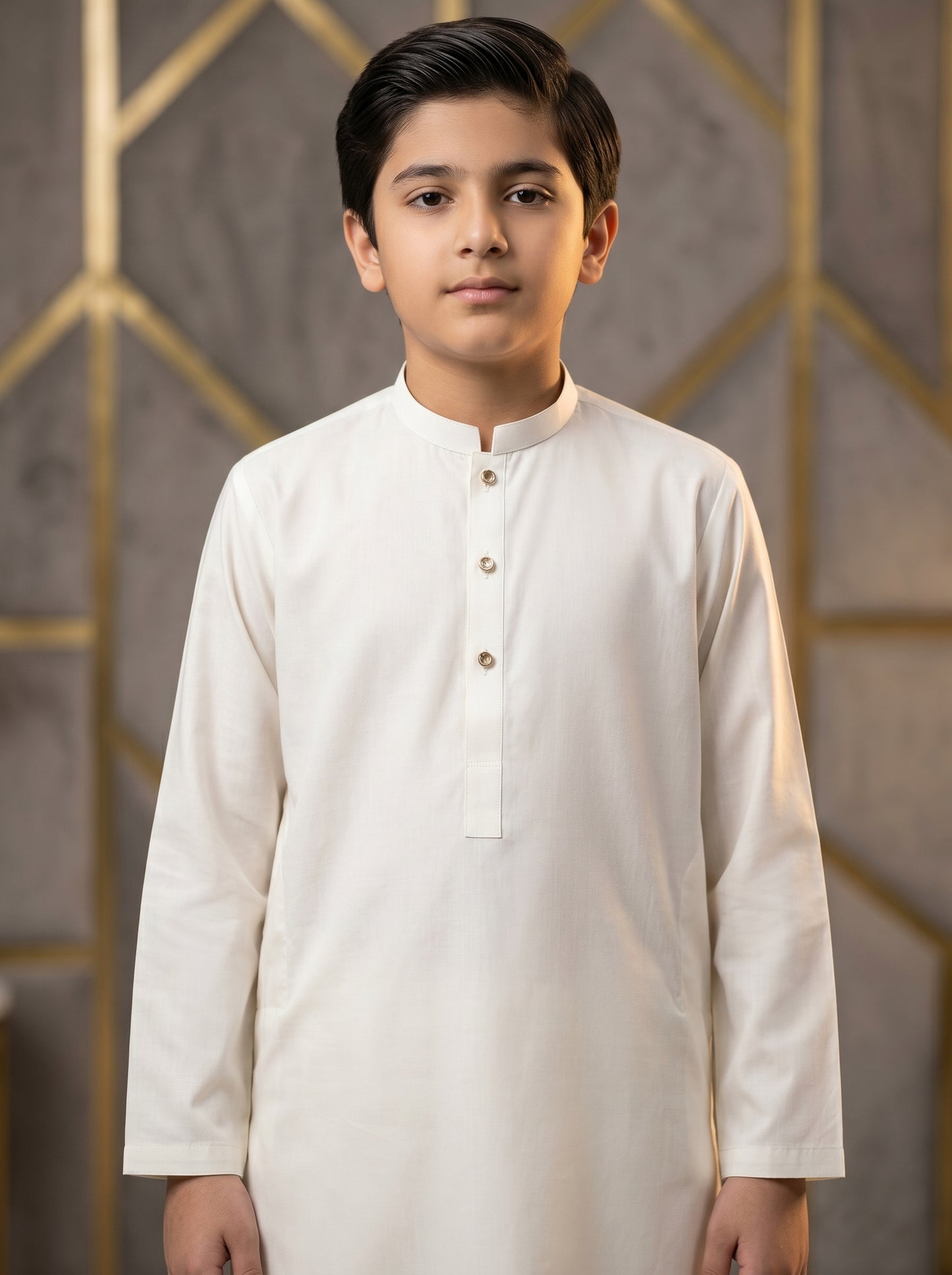 Boys Off White Kameez Pajama