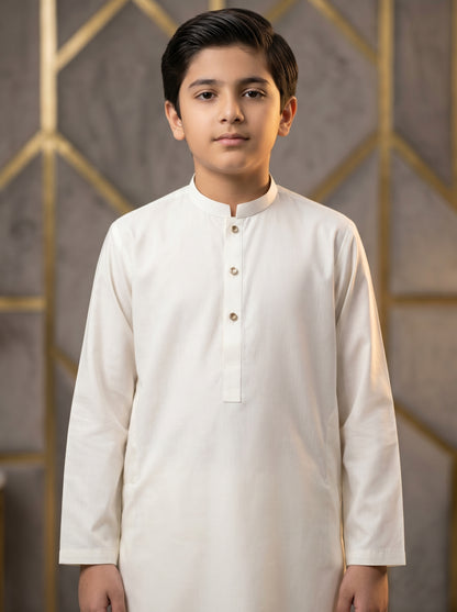 Boys Off White Kameez Pajama