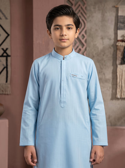 Boys S Blue Kameez Pajama