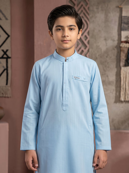 Boys S Blue Kameez Pajama