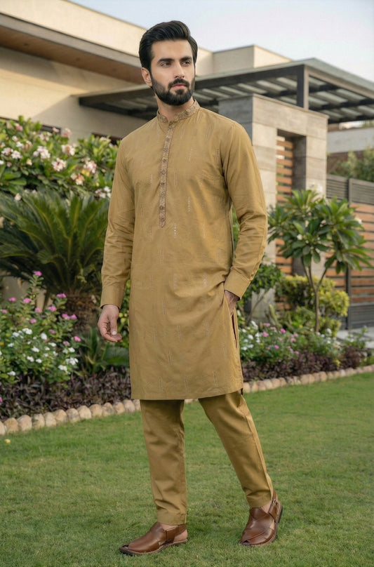 Premium Camel Color Kameez Pajama