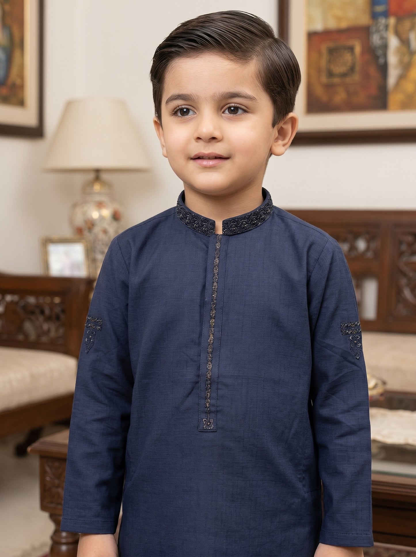 Kids N Blue Kameez Pajama